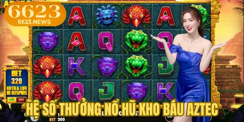 Hệ số thưởng nổ hũ kho báu Aztec