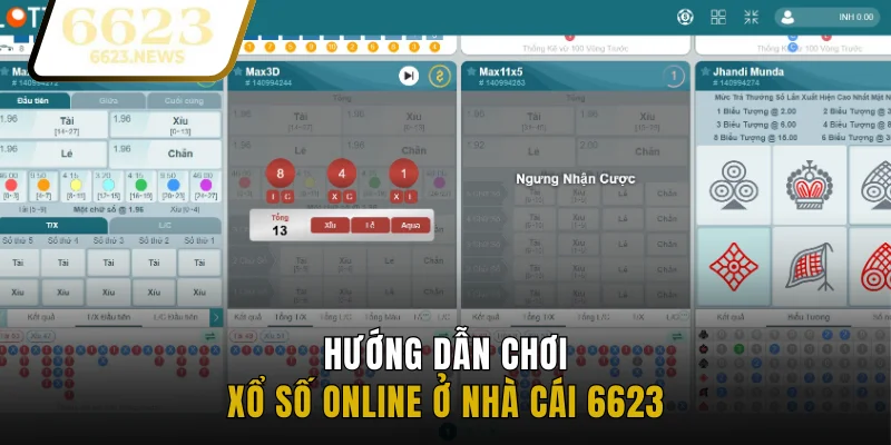 Hướng dẫn chơi xổ số online ở nhà cái 6623