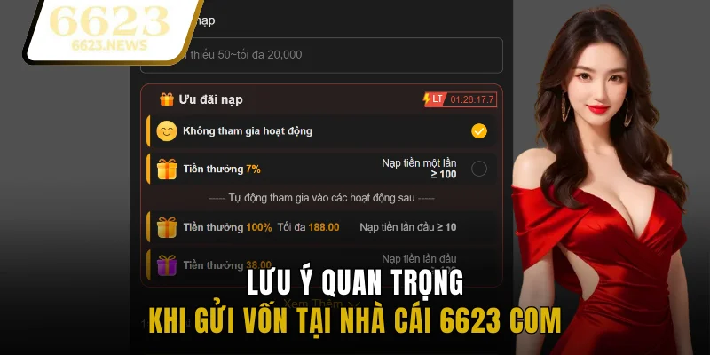 Lưu ý quan trọng khi gửi vốn