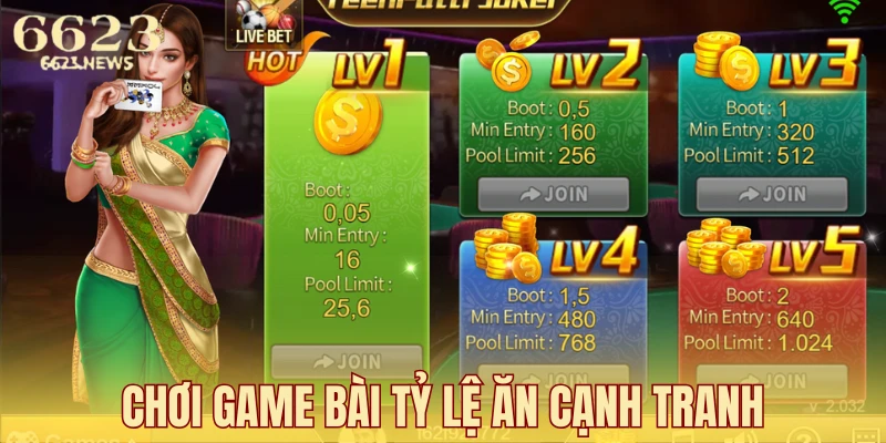 Chơi game bài nhận tỷ lệ thưởng chất lừ
